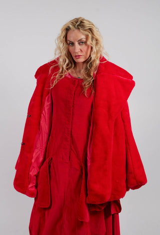Faux Fur Jacket in Rose - 3431101