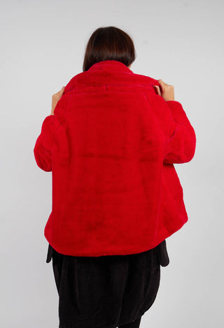 Faux Fur Jacket in Rose - 3431101
