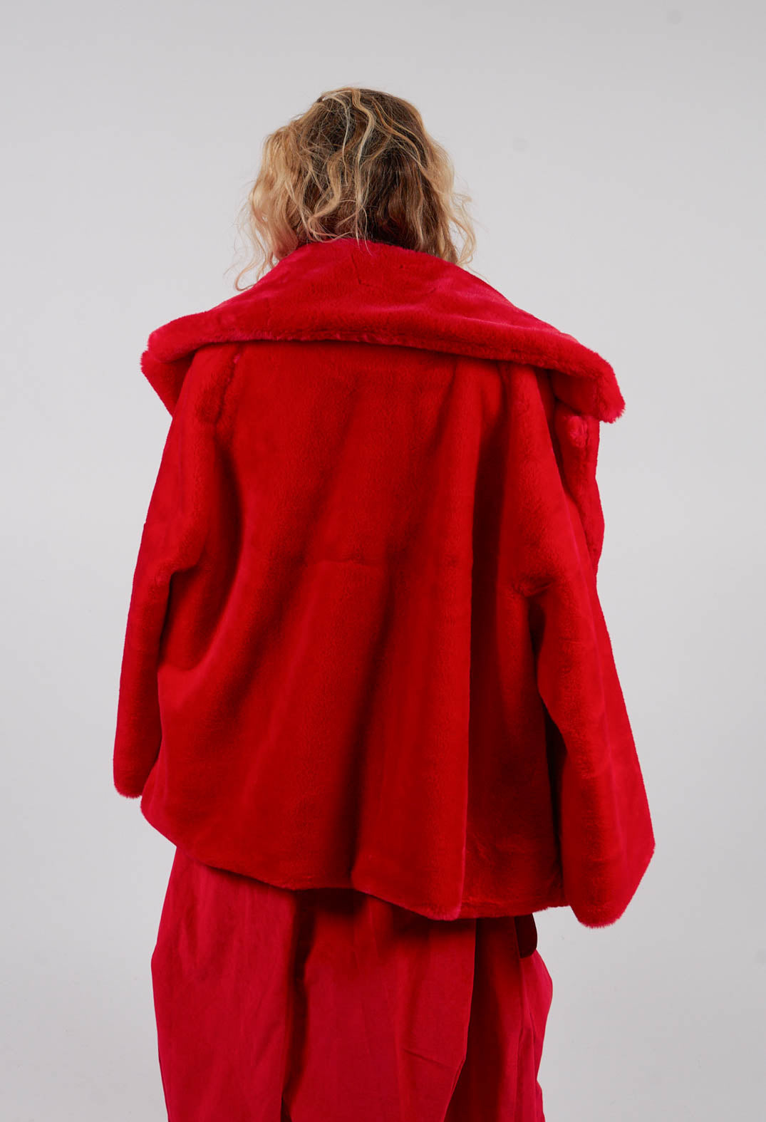 Faux Fur Jacket in Rose - 3431101