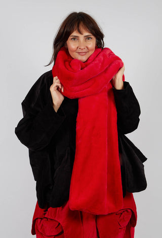 Faux Fur Oversized Scarf in Rose - 3431403