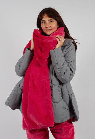 Faux Fur Oversized Scarf in Lotus - 3431403