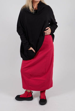 Longline Pencil Skirt in Rose Check - 3440321