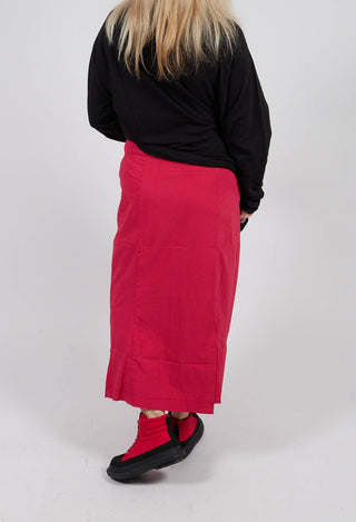 Longline Pencil Skirt in Rose Check - 3440321