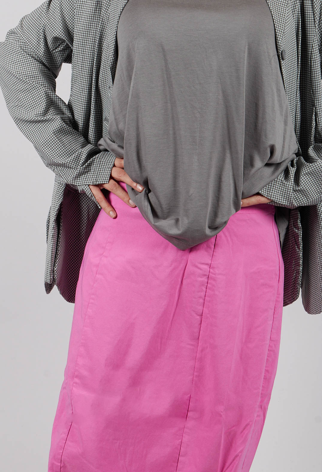 Longline Pencil Skirt in Lily - 3440341