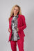Fitted Jacket in Rose Check - 3441125