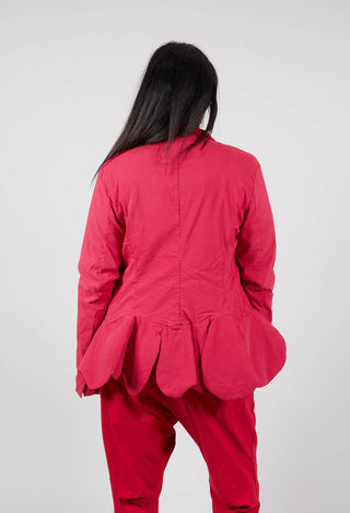 Peplum Hem Jacket in Rose Check - 3441127