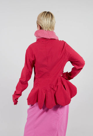 Peplum Hem Jacket in Rose Check - 3441127
