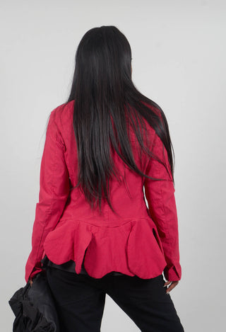 Peplum Hem Jacket in Rose Check - 3441127