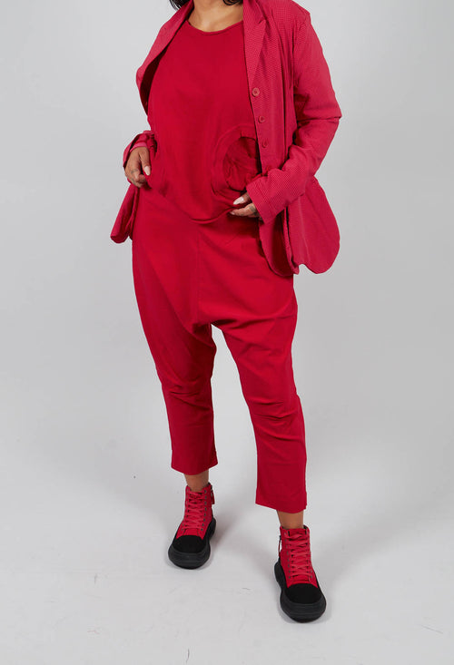 Pull On Drop Crotch Trousers in Rose - 3440151