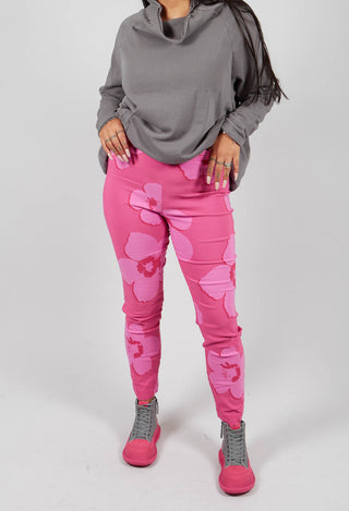 Pull On Skinny Fit Trousers in Lotus Print - 3440112