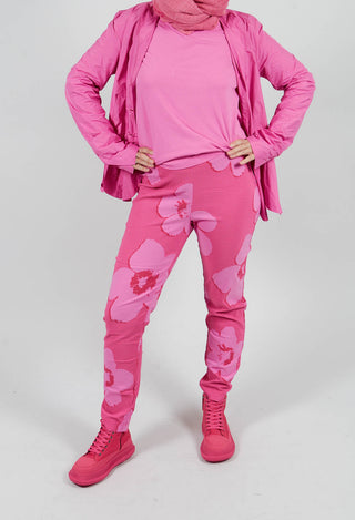Pull On Skinny Fit Trousers in Lotus Print - 3440112