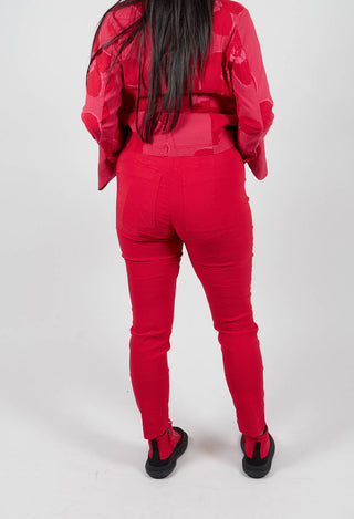 Pull On Skinny Fit Trousers in Rose - 3440152
