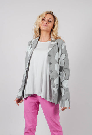 Tailored Jacket in Dark Grey Print - 3441117