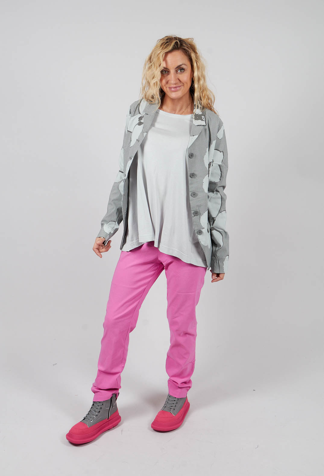 Tailored Jacket in Dark Grey Print - 3441117