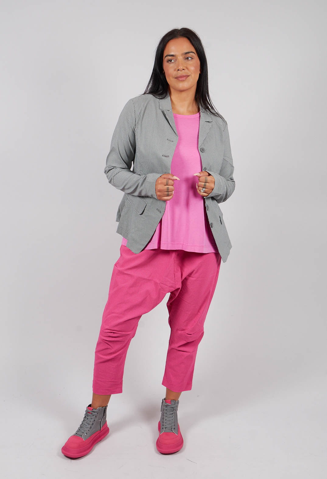 Tailored Jacket in Dark Grey Check - 3441137