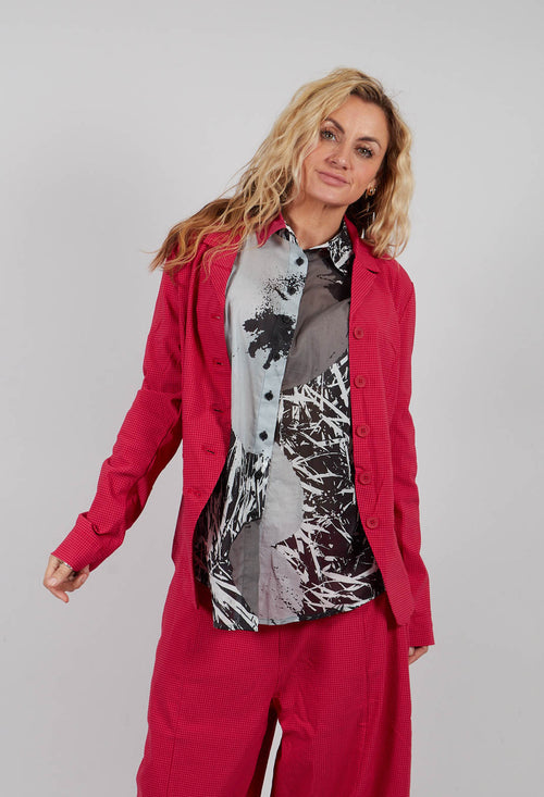 Tailored Jacket in Rose Check - 3441137