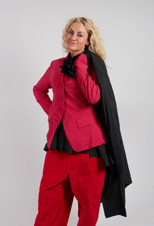 Tailored Jacket in Rose Check - 3441137