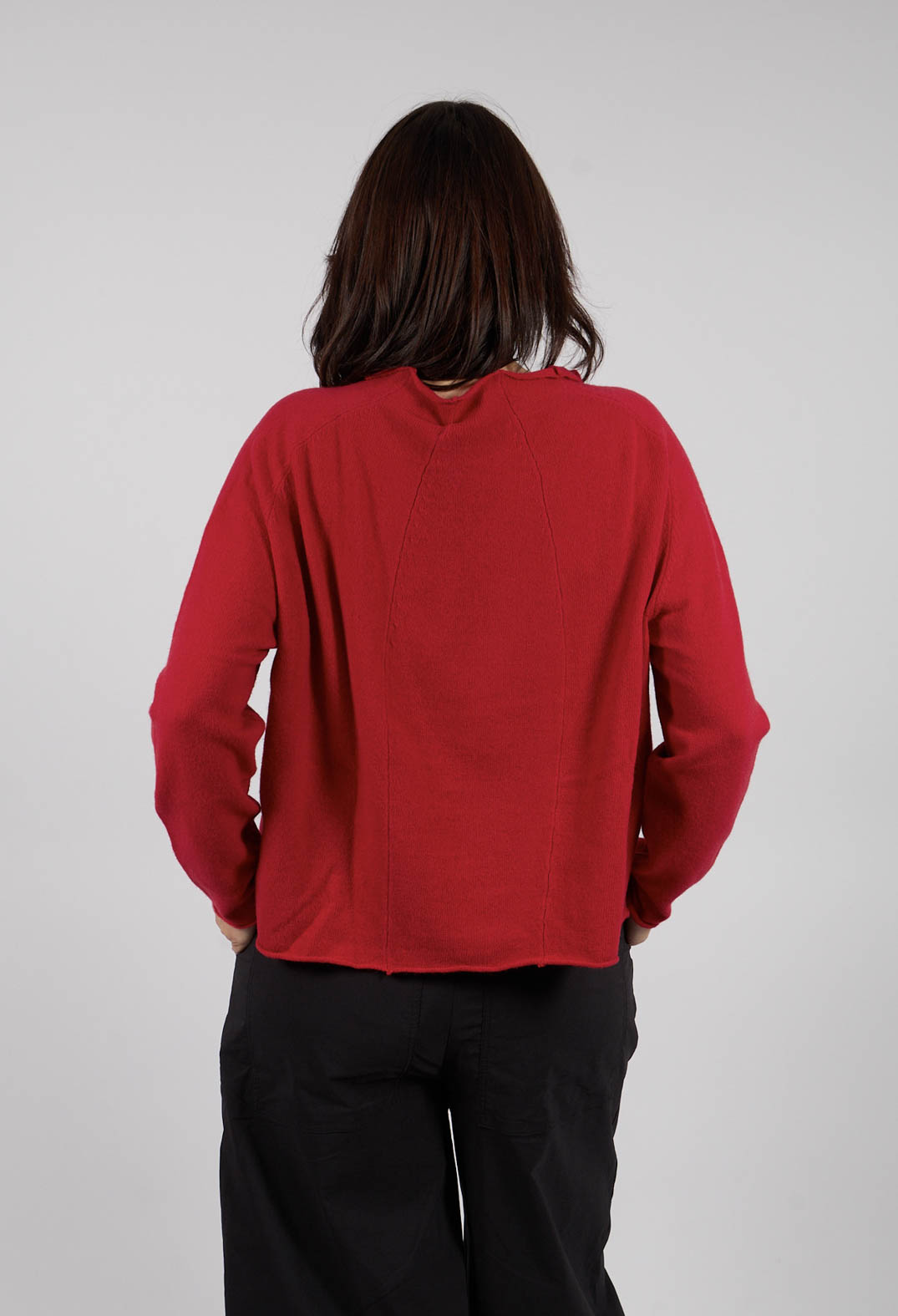 Jumper with Exposed Seams in Rose - 3450701