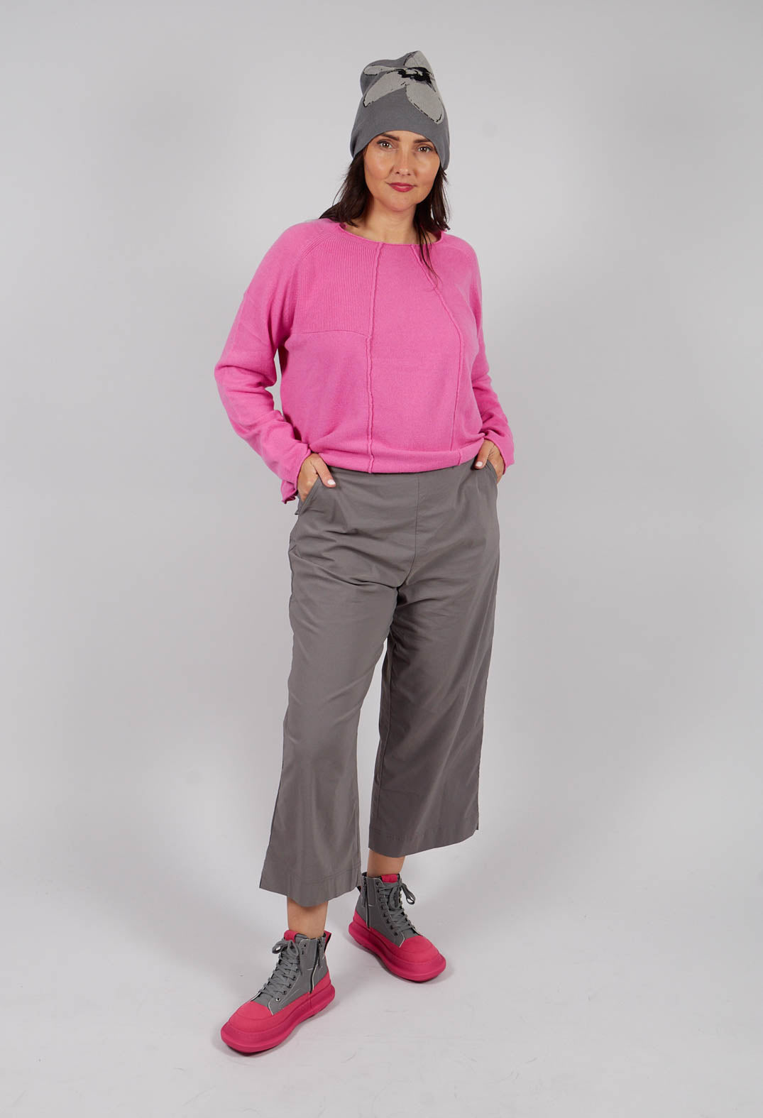 Jumper with Exposed Seams in Lily - 3450701