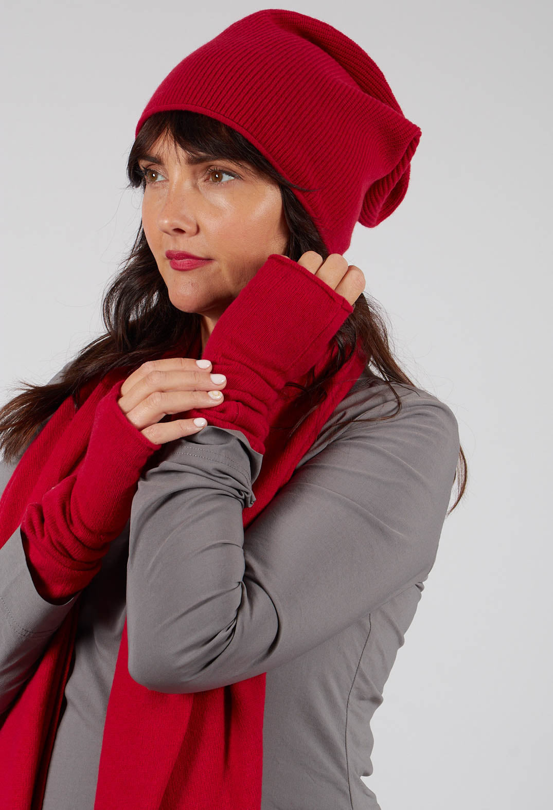 PRE-ORDER - Fingerless Gloves in Rose - 3453105