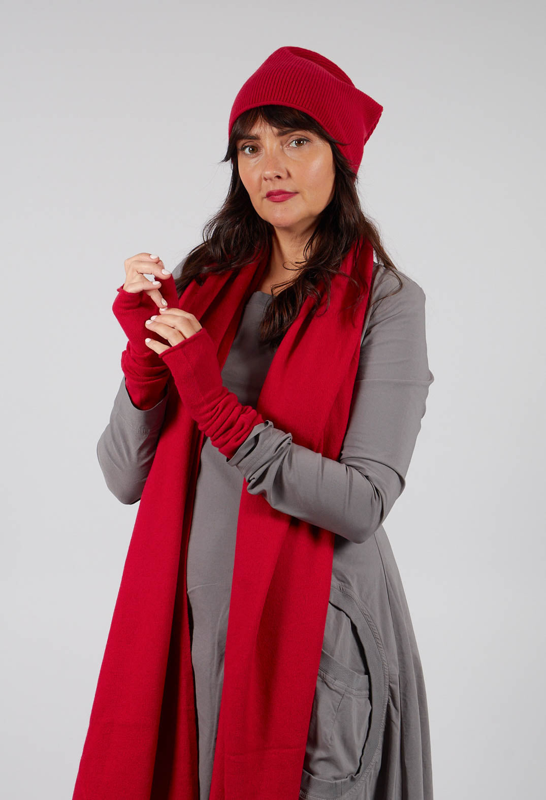 PRE-ORDER - Fingerless Gloves in Rose - 3453105