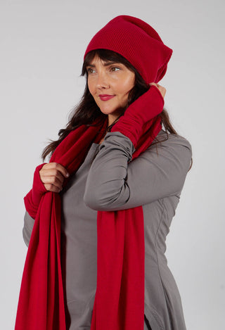 Ribbed Beanie Hat in Rose - 3454606