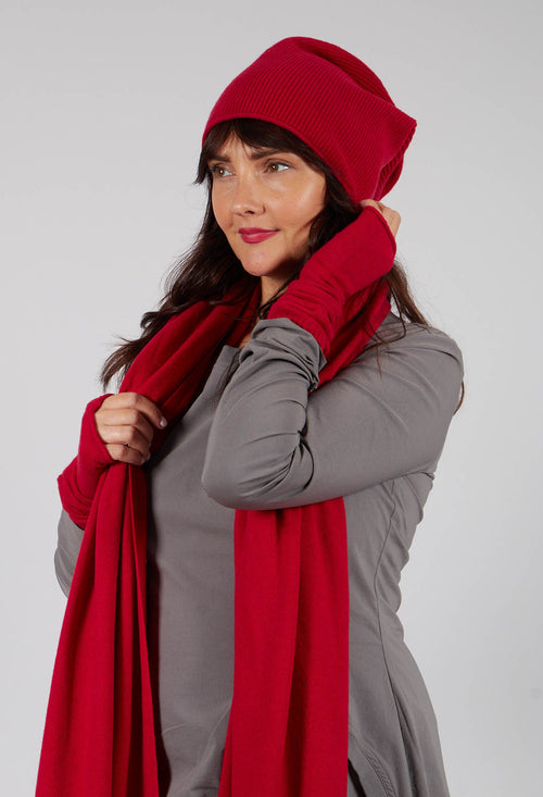 Ribbed Beanie Hat in Rose - 3454606