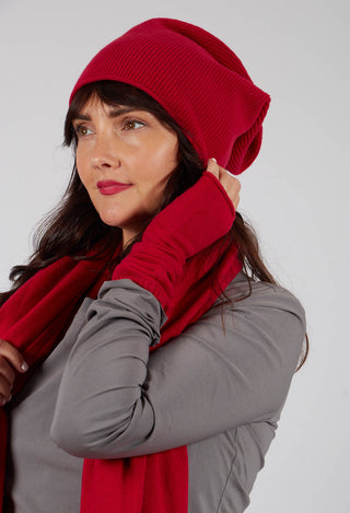 Ribbed Beanie Hat in Rose - 3454606