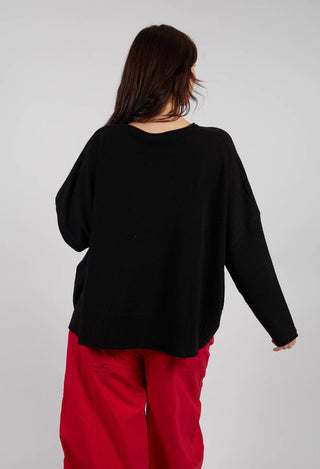 Relaxed Fit Jumper in Black - 3450708