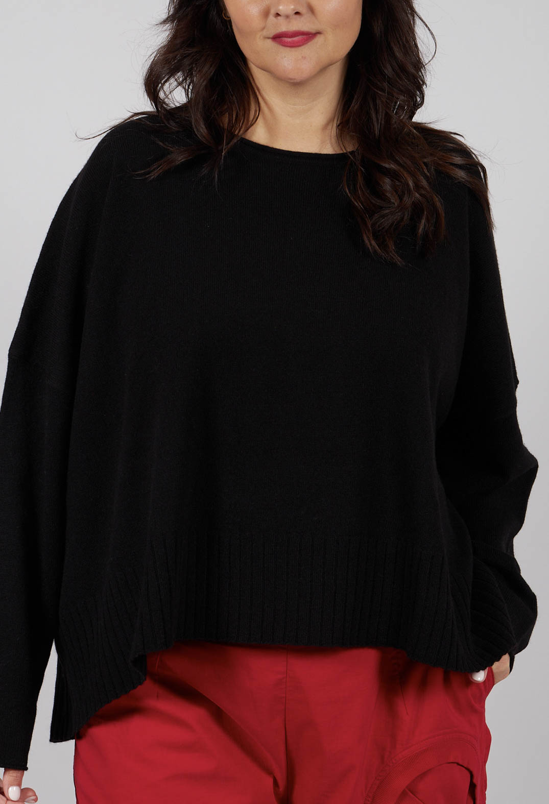 Relaxed Fit Jumper in Black - 3450708