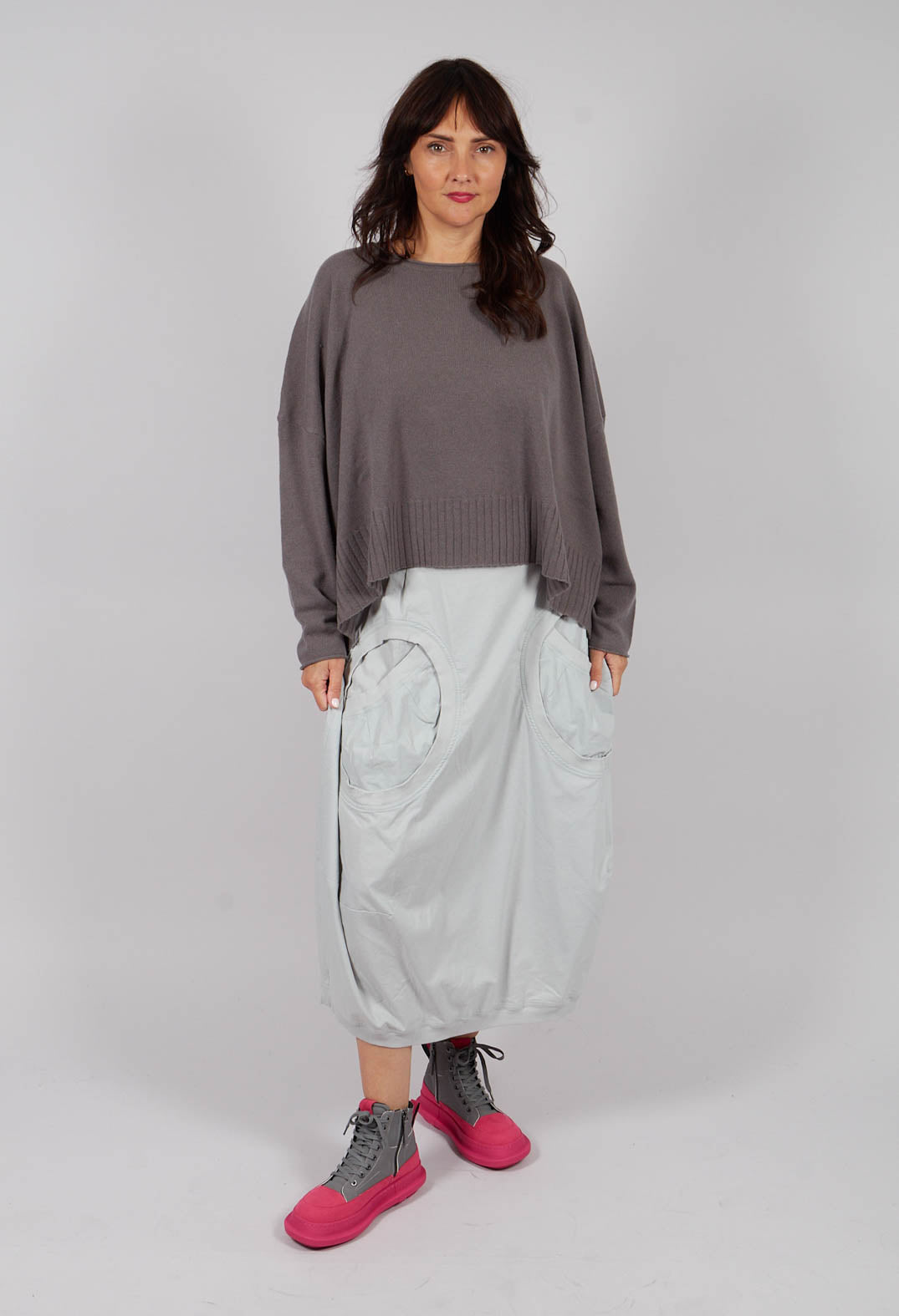 Relaxed Fit Jumper in Dark Grey - 3450708