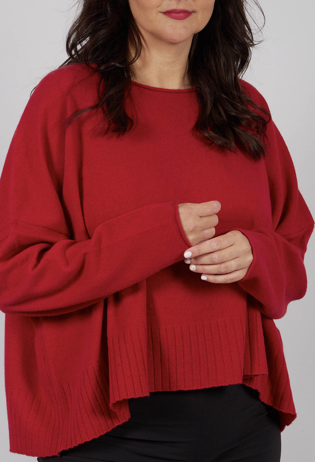 Relaxed Fit Jumper in Rose - 3450708
