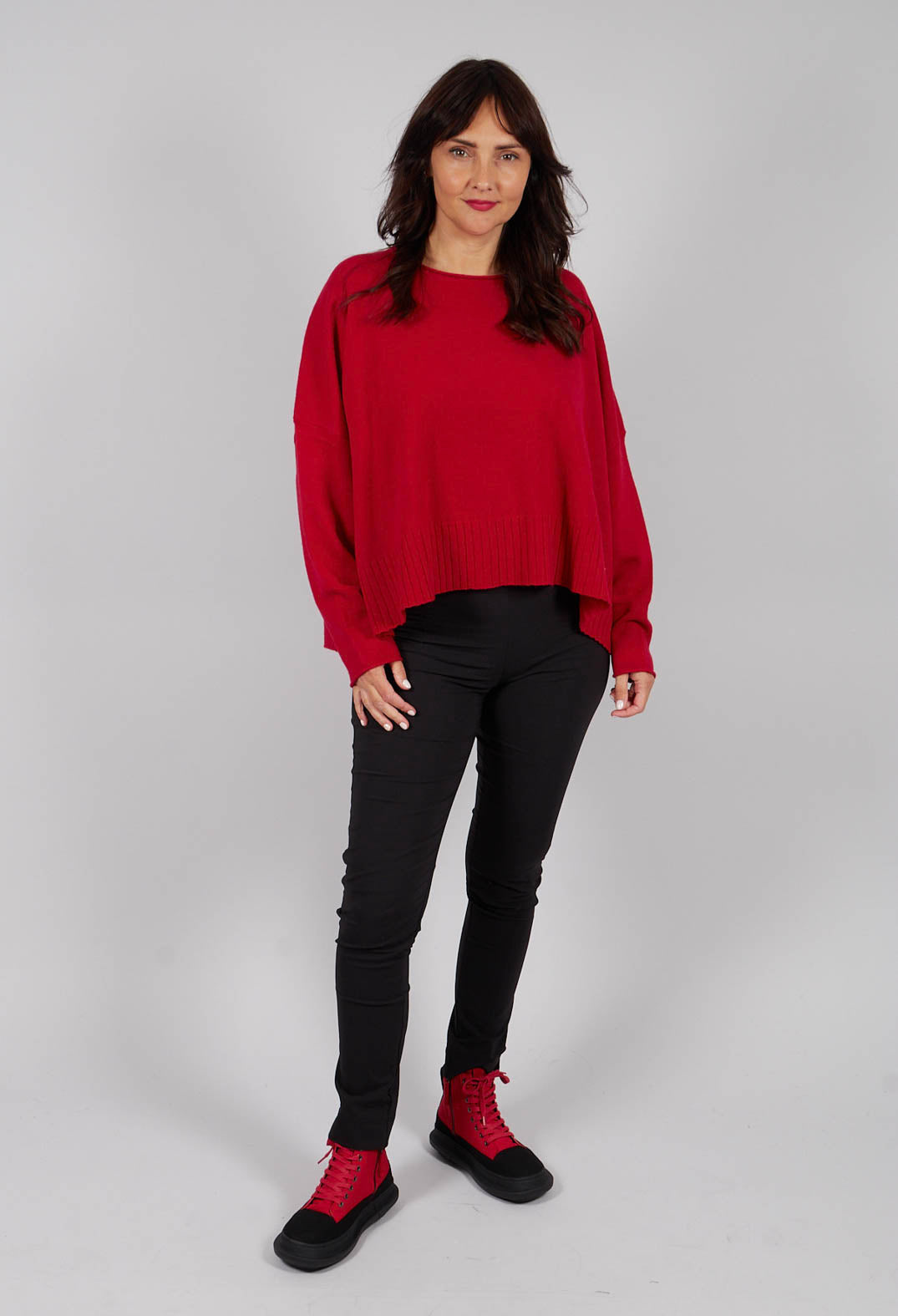 Relaxed Fit Jumper in Rose - 3450708