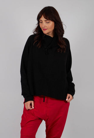 Relaxed Fit Cardigan in Black - 3457109