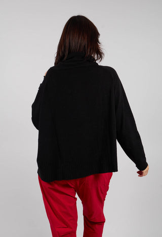 Relaxed Fit Cardigan in Black - 3457109
