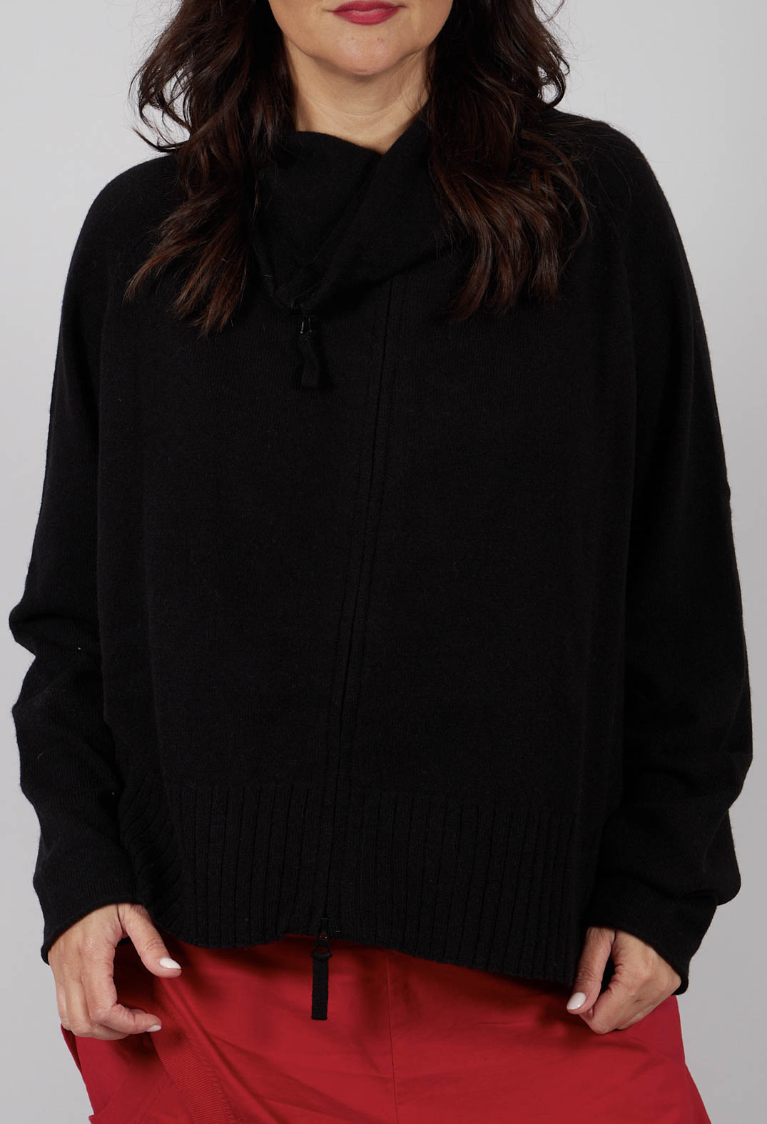 Relaxed Fit Cardigan in Black - 3457109
