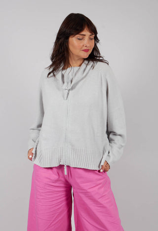Relaxed Fit Cardigan in Light Grey - 3457109