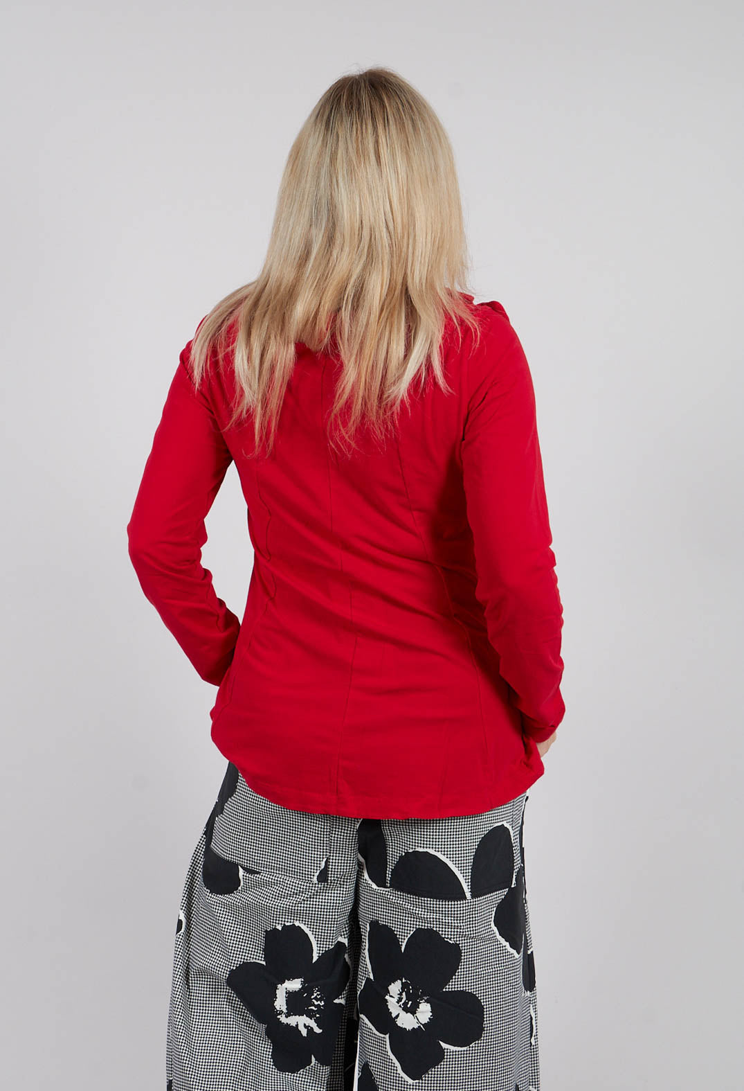 Flared Hem Top in Rose - 3470501