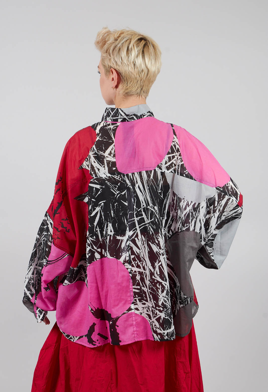Relaxed Cotton Shirt in Colourful - 3600401