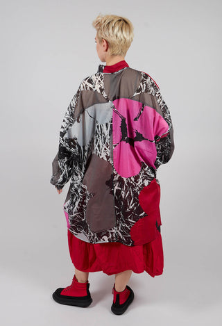 Relaxed Cotton Shirt Dress in Colourful - 3600902
