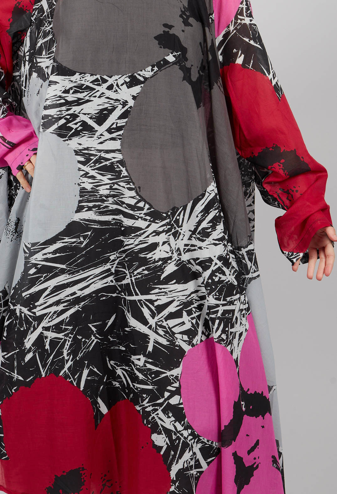 Oversized Cotton Dress in Colourful - 3600905