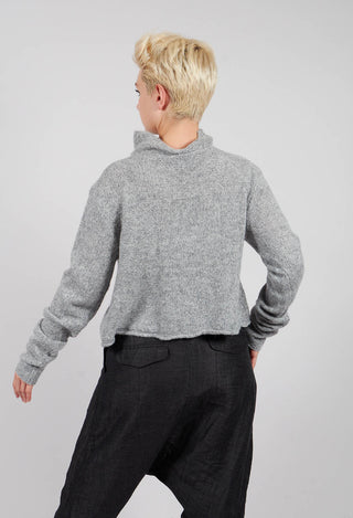 Button Through Cardigan in Light Grey - 3617103
