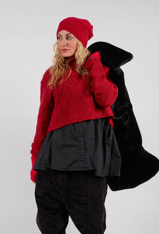 Button Through Cardigan in Rose - 3617103