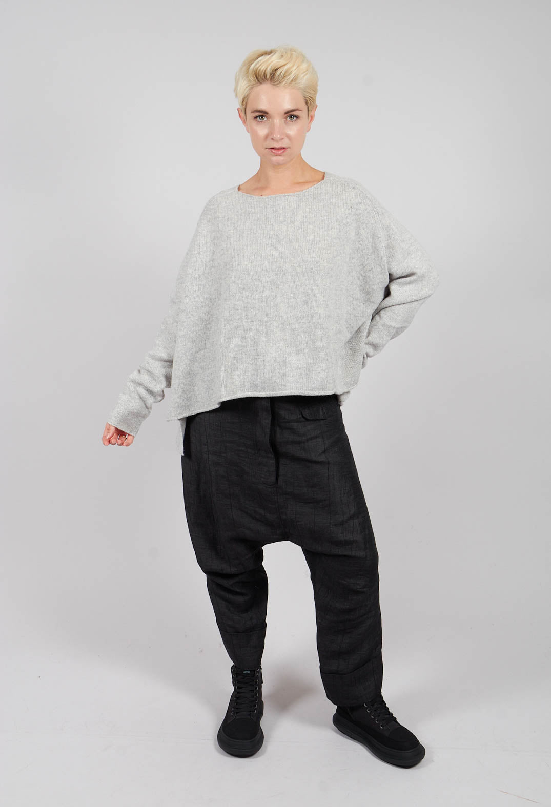 Short Fit Jumper in Light Grey - 3620701