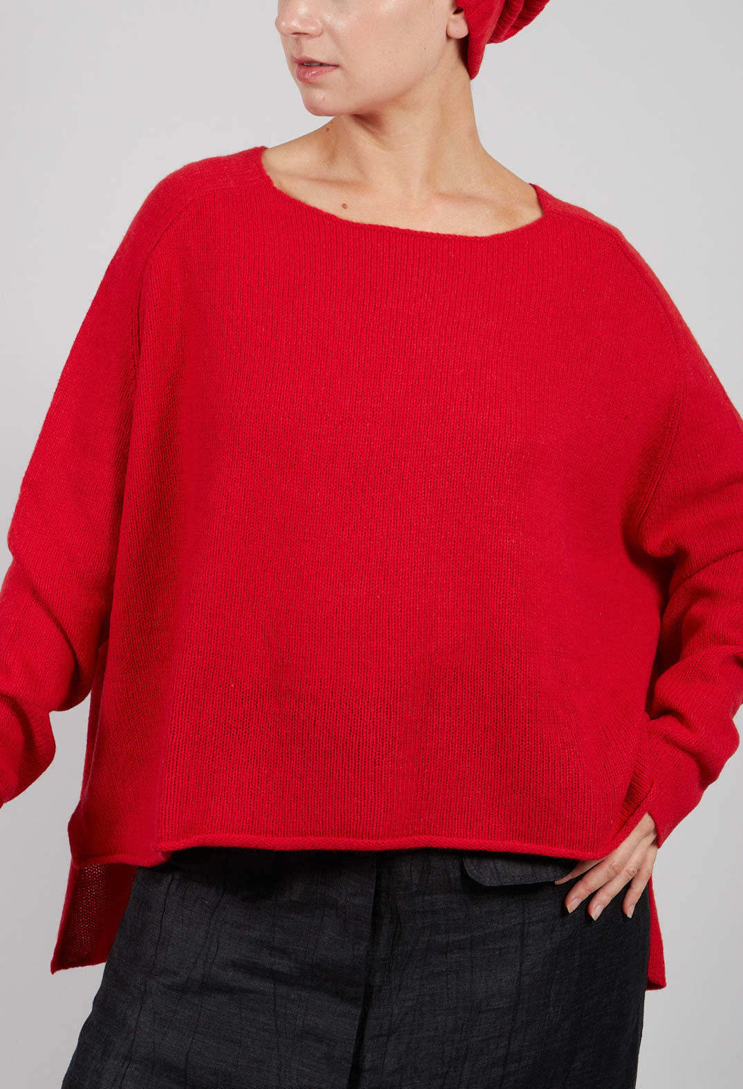 Short Fit Jumper in Rose - 3620701