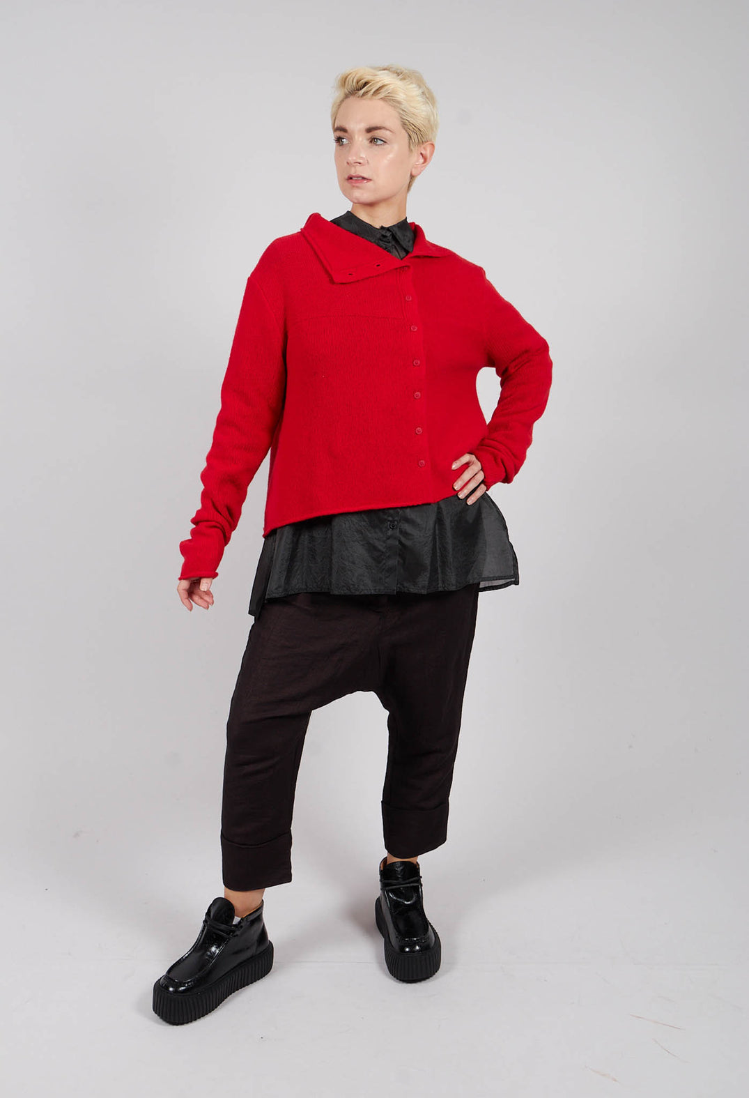 Sheer Silk Shirt in Black - 1780402