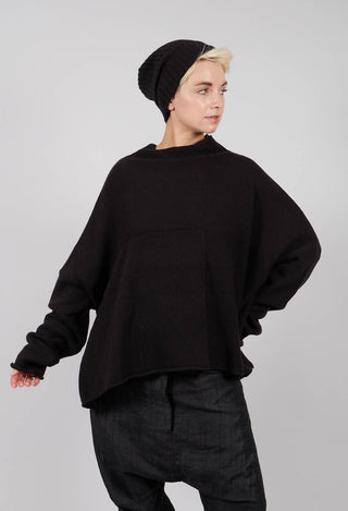 Funnel Neck Jumper in Black - 3620705