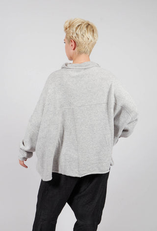 Funnel Neck Jumper in Light Grey - 3620705