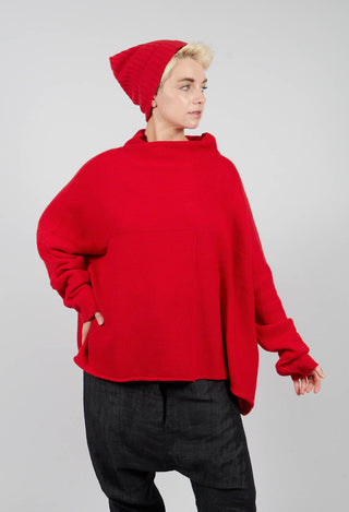 Funnel Neck Jumper in Rose - 3620705