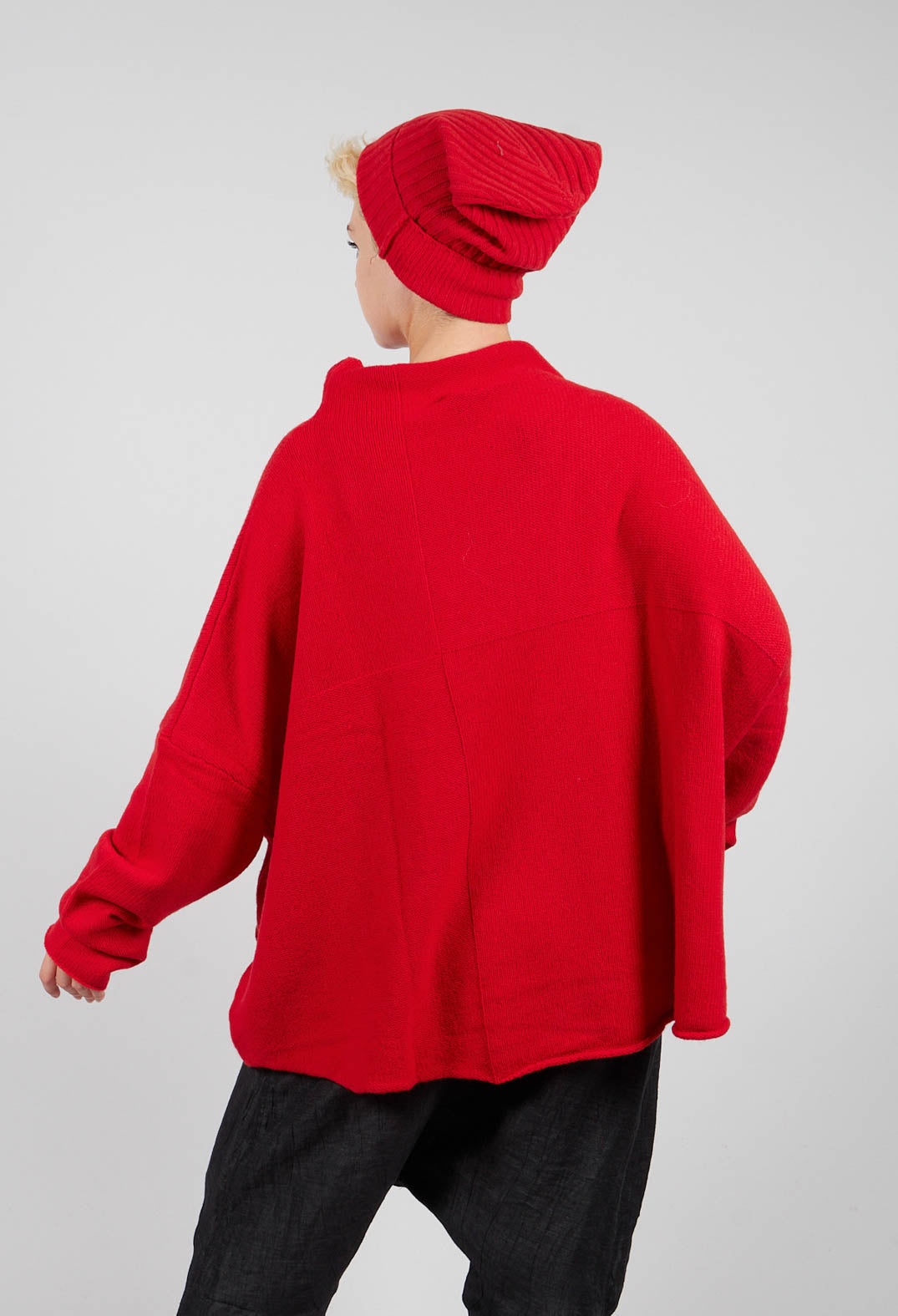Funnel Neck Jumper in Rose - 3620705
